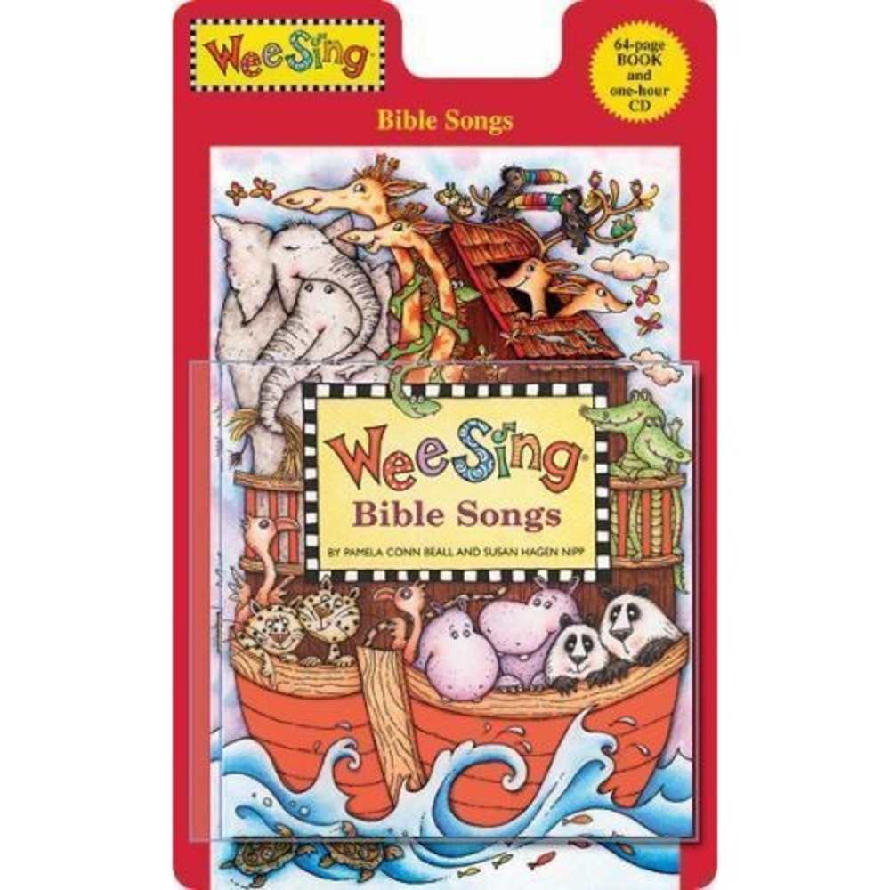 Wee Sing Bible Songs Book and CD Set Beall Nipp 9780843113006 Childrens Music